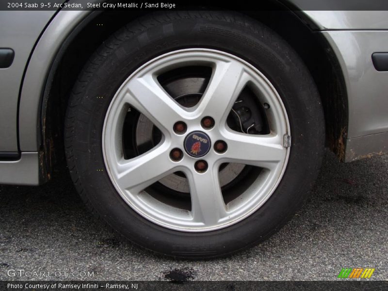 Steel Gray Metallic / Sand Beige 2004 Saab 9-5 Arc Sedan
