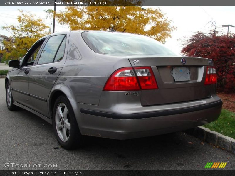 Steel Gray Metallic / Sand Beige 2004 Saab 9-5 Arc Sedan