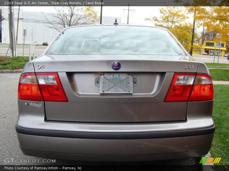 Steel Gray Metallic / Sand Beige 2004 Saab 9-5 Arc Sedan