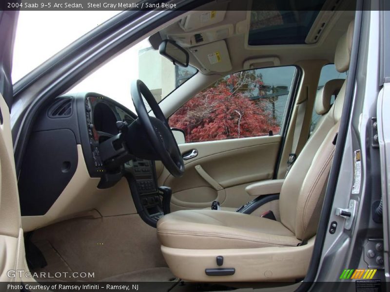 Steel Gray Metallic / Sand Beige 2004 Saab 9-5 Arc Sedan