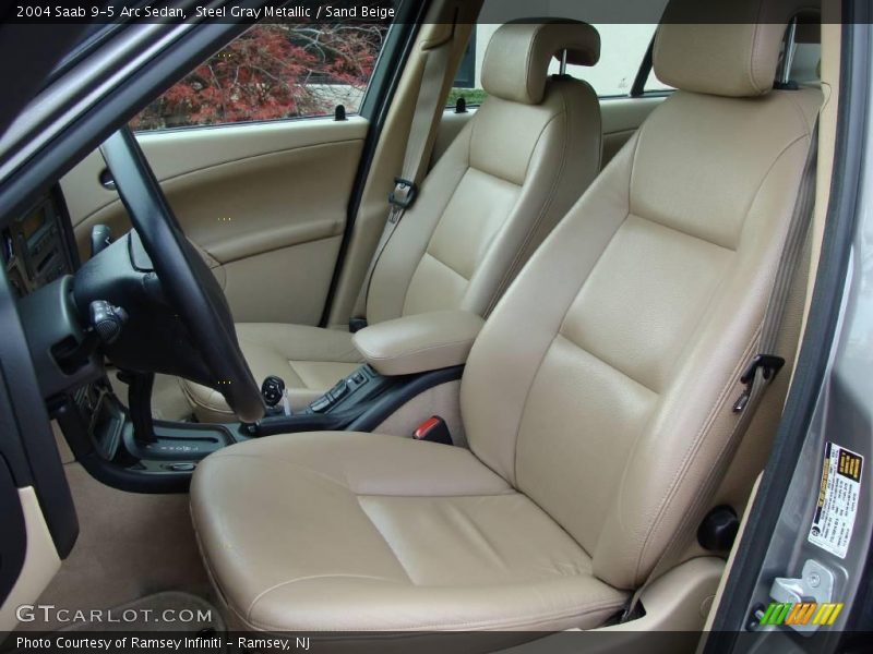 Steel Gray Metallic / Sand Beige 2004 Saab 9-5 Arc Sedan