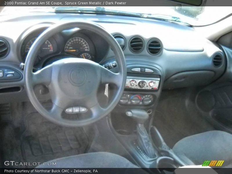 Spruce Green Metallic / Dark Pewter 2000 Pontiac Grand Am SE Coupe