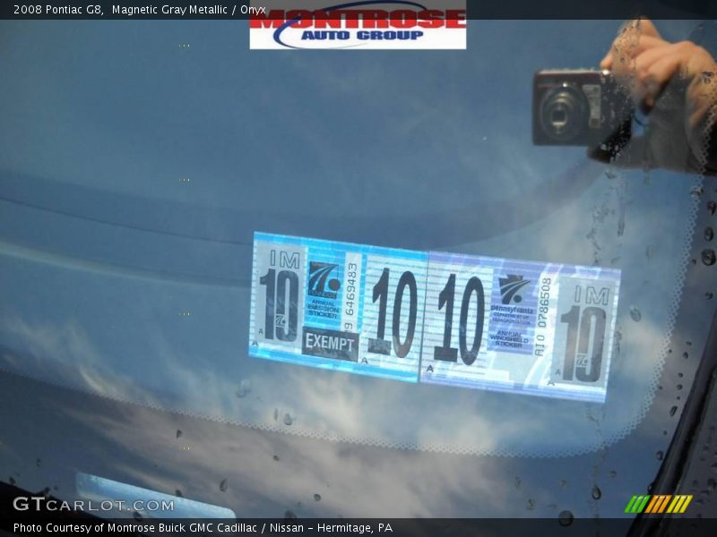 Magnetic Gray Metallic / Onyx 2008 Pontiac G8