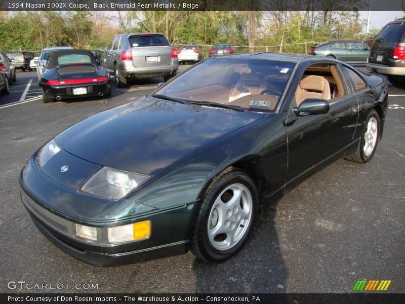 Black Emerald Pearl Metallic / Beige 1994 Nissan 300ZX Coupe