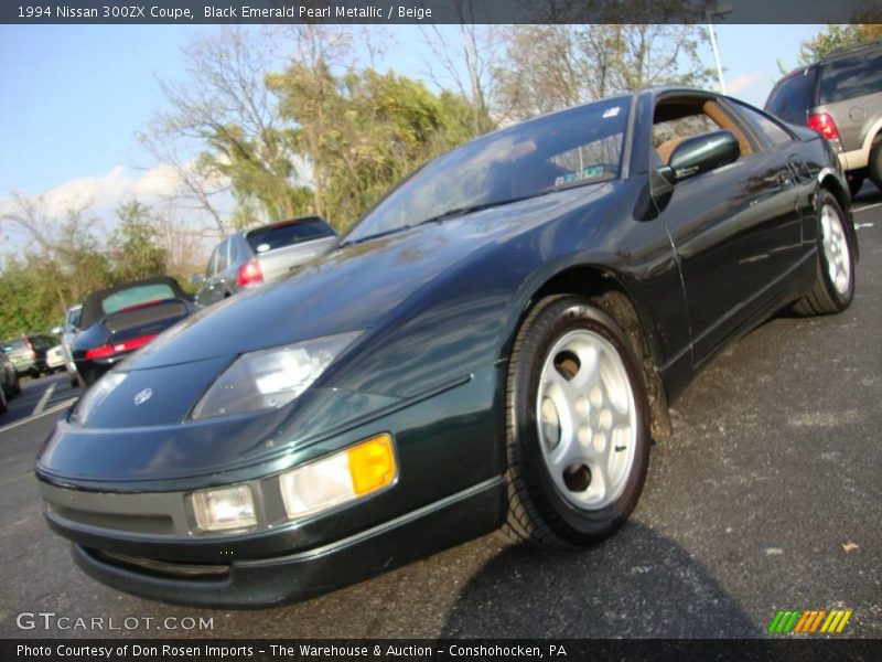 Black Emerald Pearl Metallic / Beige 1994 Nissan 300ZX Coupe