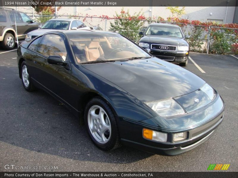 Black Emerald Pearl Metallic / Beige 1994 Nissan 300ZX Coupe