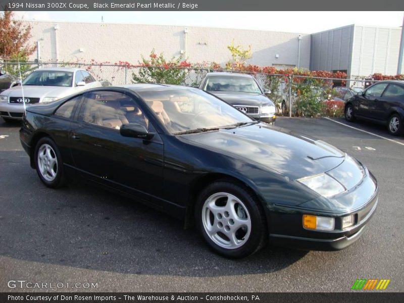 Black Emerald Pearl Metallic / Beige 1994 Nissan 300ZX Coupe