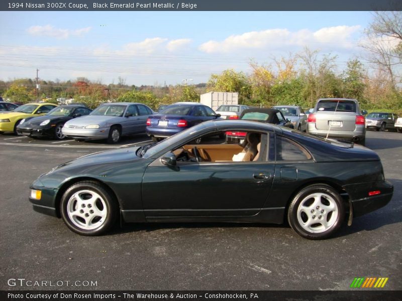 Black Emerald Pearl Metallic / Beige 1994 Nissan 300ZX Coupe