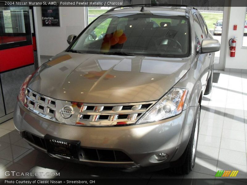 Polished Pewter Metallic / Charcoal 2004 Nissan Murano SL AWD