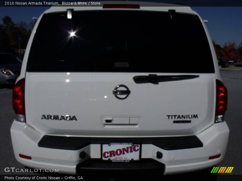 Blizzard White / Stone 2010 Nissan Armada Titanium