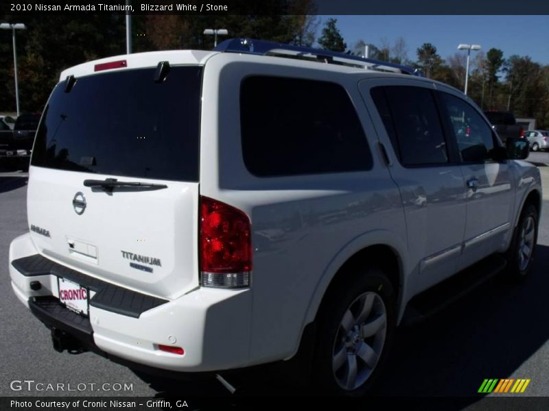 Blizzard White / Stone 2010 Nissan Armada Titanium