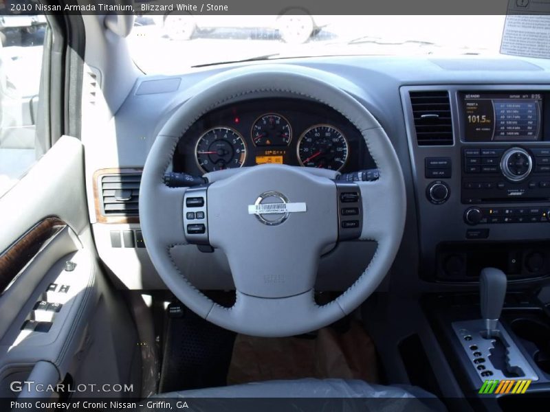 Blizzard White / Stone 2010 Nissan Armada Titanium
