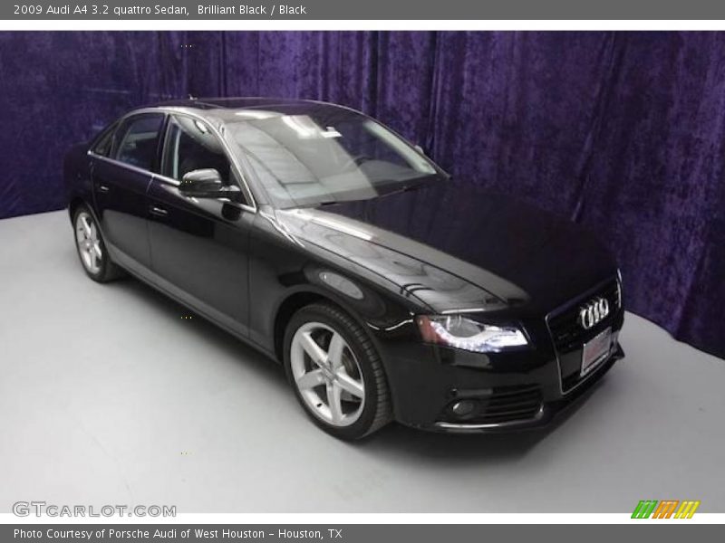 Brilliant Black / Black 2009 Audi A4 3.2 quattro Sedan