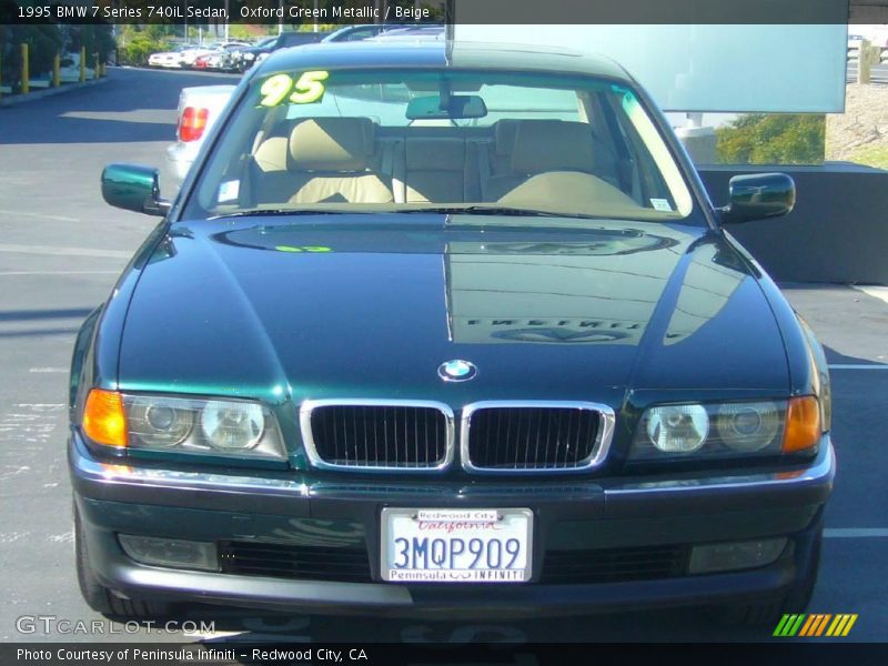 Oxford Green Metallic / Beige 1995 BMW 7 Series 740iL Sedan