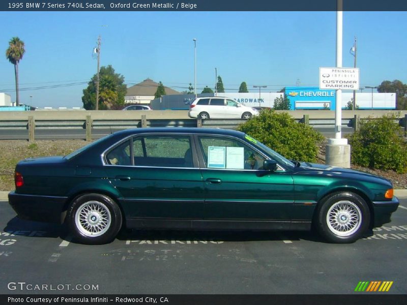 Oxford Green Metallic / Beige 1995 BMW 7 Series 740iL Sedan