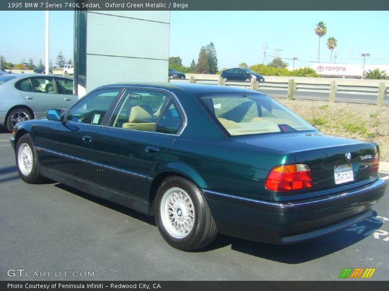 Oxford Green Metallic / Beige 1995 BMW 7 Series 740iL Sedan