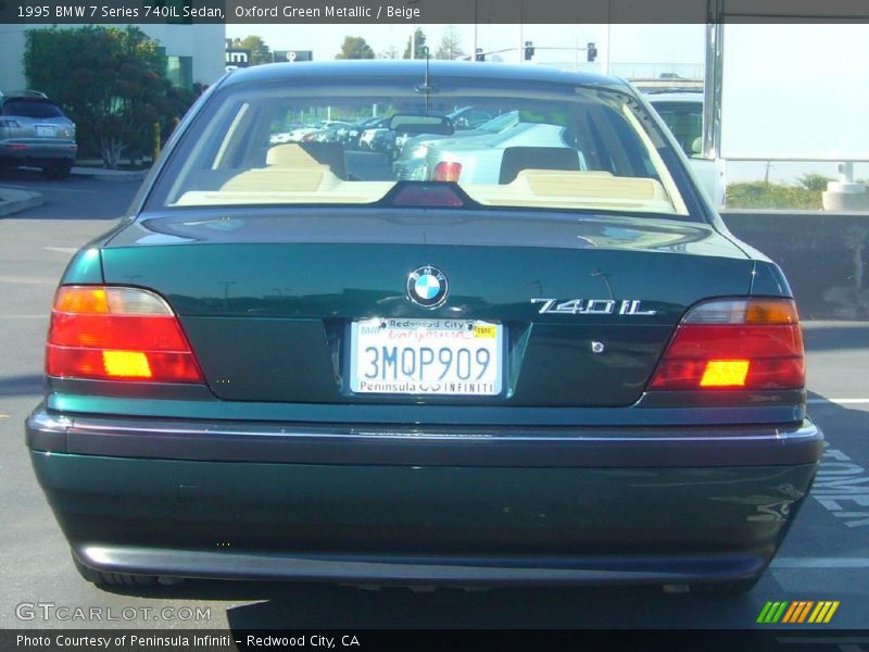 Oxford Green Metallic / Beige 1995 BMW 7 Series 740iL Sedan