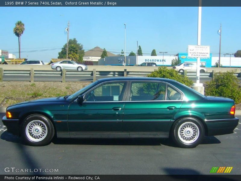 Oxford Green Metallic / Beige 1995 BMW 7 Series 740iL Sedan