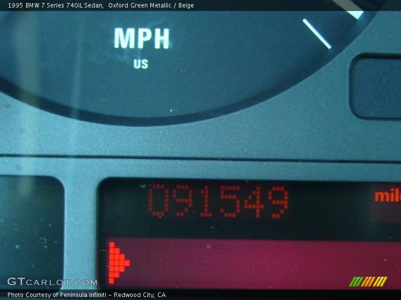 Oxford Green Metallic / Beige 1995 BMW 7 Series 740iL Sedan