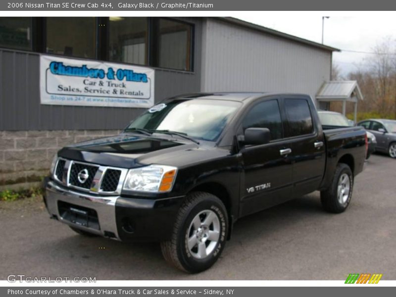 Galaxy Black / Graphite/Titanium 2006 Nissan Titan SE Crew Cab 4x4