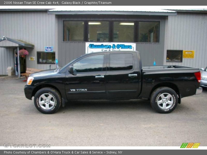 Galaxy Black / Graphite/Titanium 2006 Nissan Titan SE Crew Cab 4x4