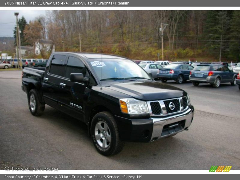 Galaxy Black / Graphite/Titanium 2006 Nissan Titan SE Crew Cab 4x4