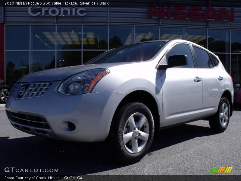 Silver Ice / Black 2010 Nissan Rogue S 360 Value Package