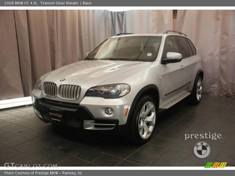 Titanium Silver Metallic / Black 2008 BMW X5 4.8i