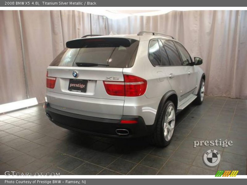 Titanium Silver Metallic / Black 2008 BMW X5 4.8i