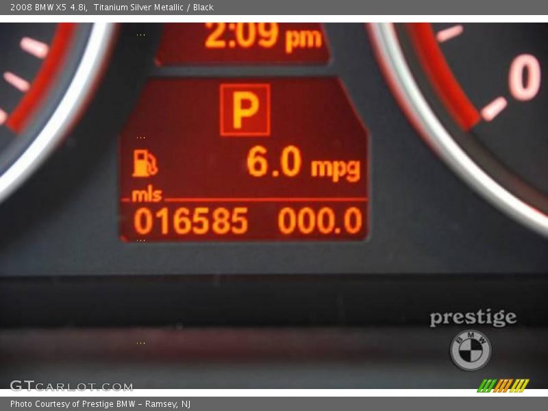 Titanium Silver Metallic / Black 2008 BMW X5 4.8i