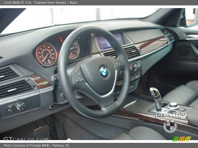 Titanium Silver Metallic / Black 2008 BMW X5 4.8i