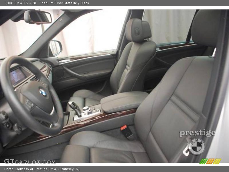 Titanium Silver Metallic / Black 2008 BMW X5 4.8i