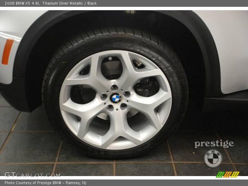 Titanium Silver Metallic / Black 2008 BMW X5 4.8i
