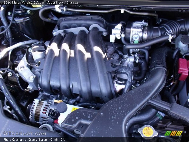 Super Black / Charcoal 2010 Nissan Versa 1.6 Sedan