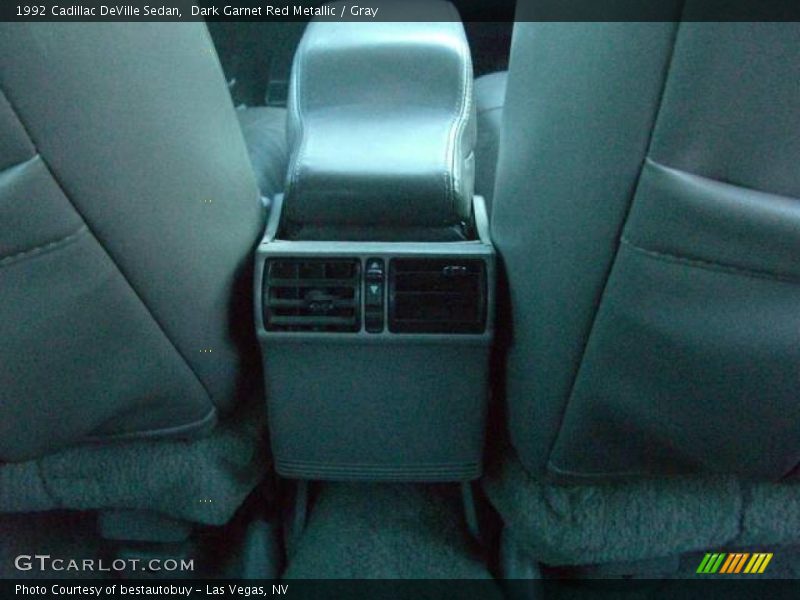Dark Garnet Red Metallic / Gray 1992 Cadillac DeVille Sedan