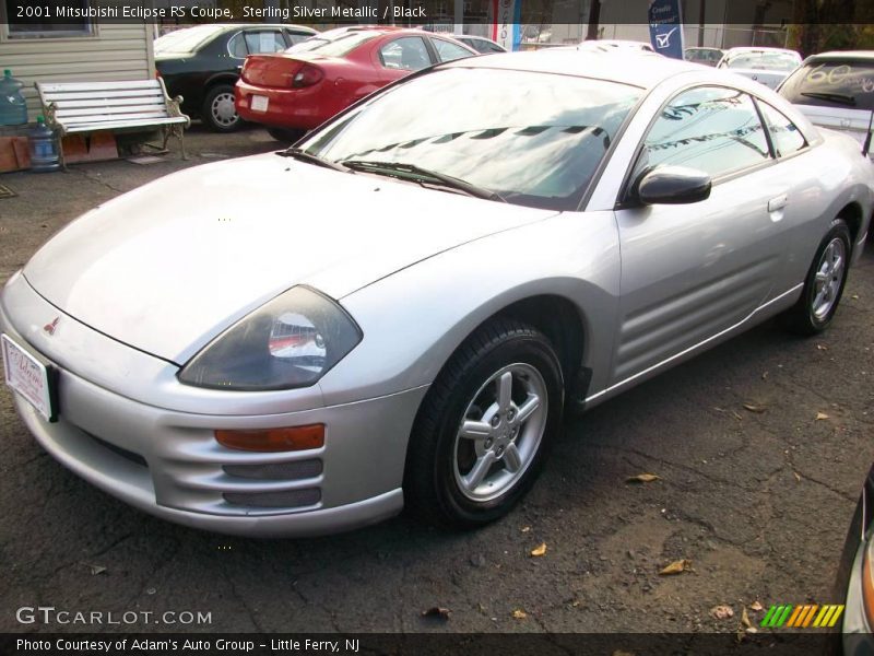 Sterling Silver Metallic / Black 2001 Mitsubishi Eclipse RS Coupe