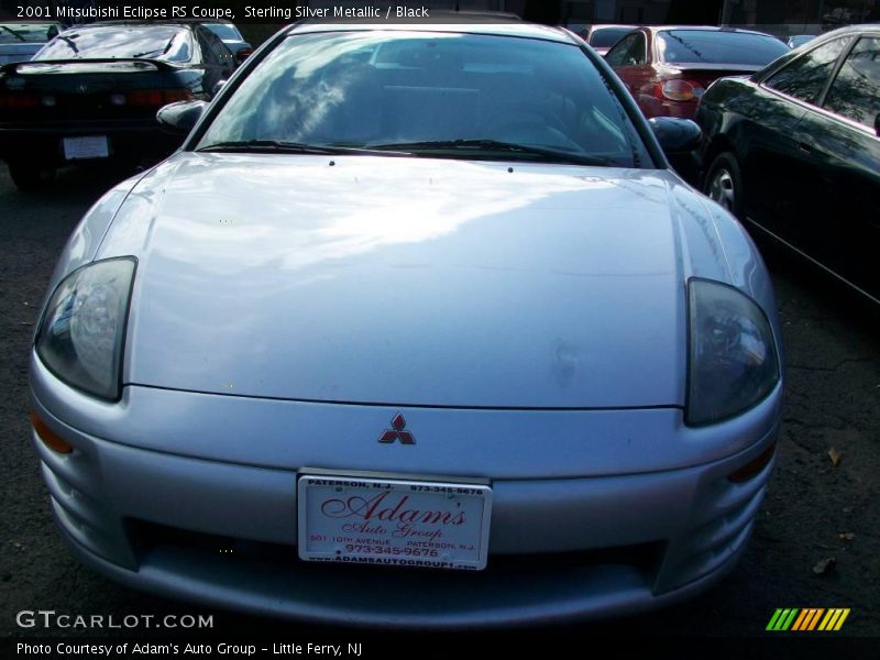 Sterling Silver Metallic / Black 2001 Mitsubishi Eclipse RS Coupe