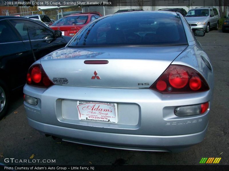 Sterling Silver Metallic / Black 2001 Mitsubishi Eclipse RS Coupe