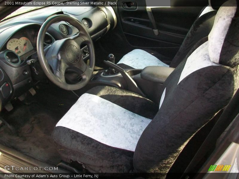 Sterling Silver Metallic / Black 2001 Mitsubishi Eclipse RS Coupe