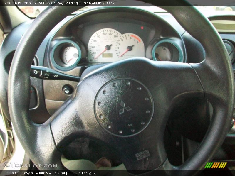 Sterling Silver Metallic / Black 2001 Mitsubishi Eclipse RS Coupe