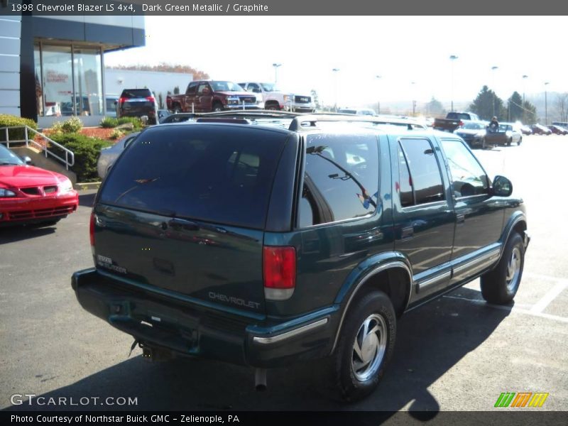 Dark Green Metallic / Graphite 1998 Chevrolet Blazer LS 4x4