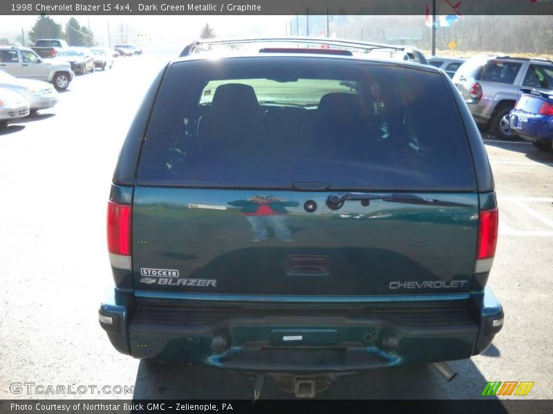 Dark Green Metallic / Graphite 1998 Chevrolet Blazer LS 4x4