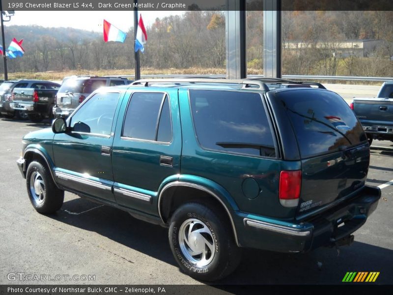 Dark Green Metallic / Graphite 1998 Chevrolet Blazer LS 4x4