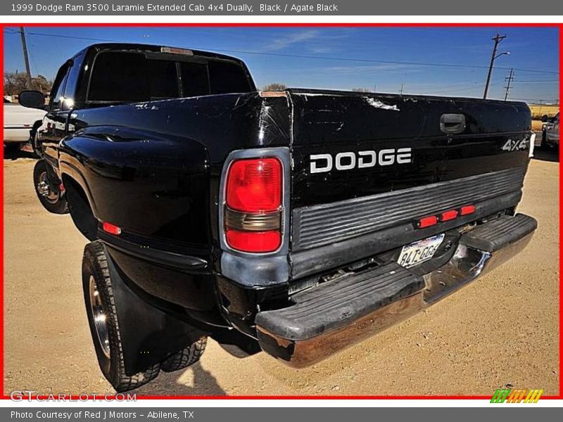 Black / Agate Black 1999 Dodge Ram 3500 Laramie Extended Cab 4x4 Dually