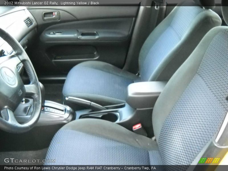 Lightning Yellow / Black 2002 Mitsubishi Lancer OZ Rally