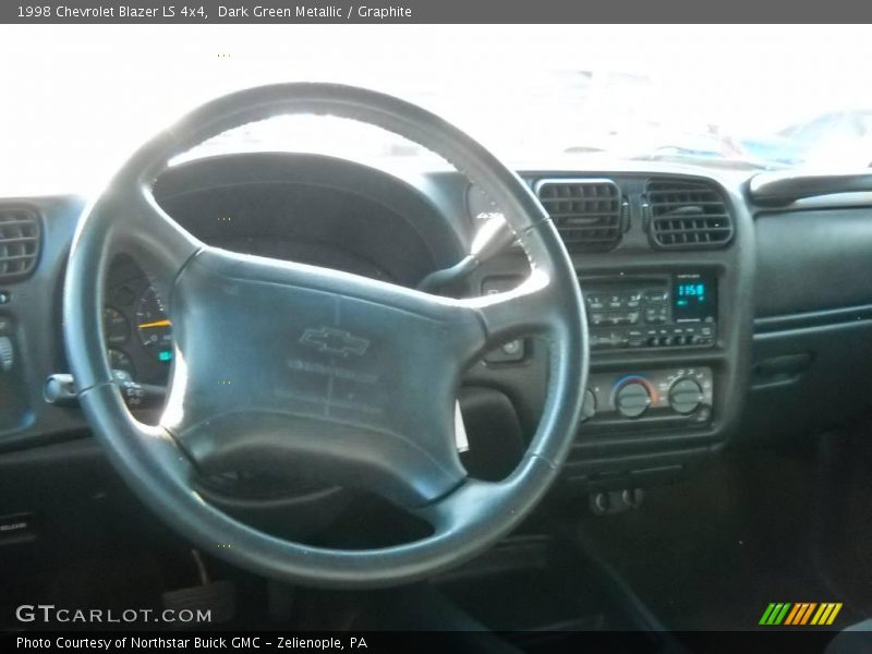 Dark Green Metallic / Graphite 1998 Chevrolet Blazer LS 4x4