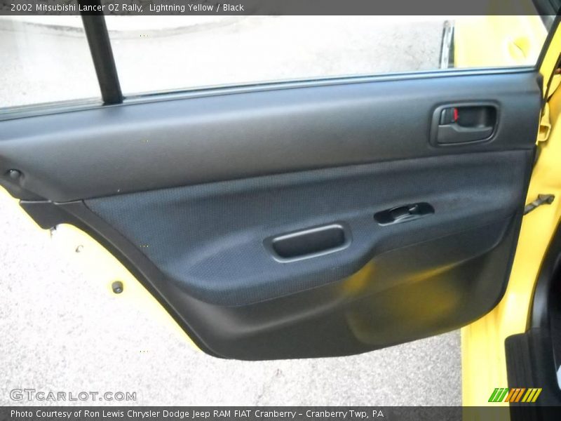 Lightning Yellow / Black 2002 Mitsubishi Lancer OZ Rally