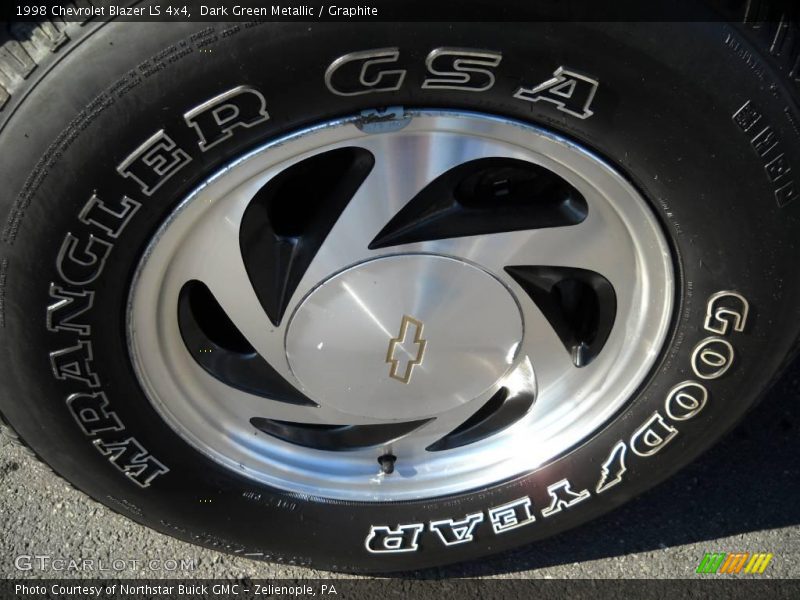 Dark Green Metallic / Graphite 1998 Chevrolet Blazer LS 4x4