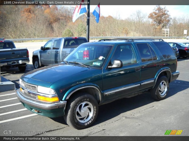 Dark Green Metallic / Graphite 1998 Chevrolet Blazer LS 4x4