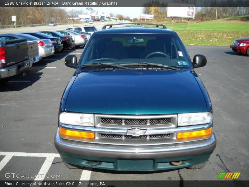 Dark Green Metallic / Graphite 1998 Chevrolet Blazer LS 4x4